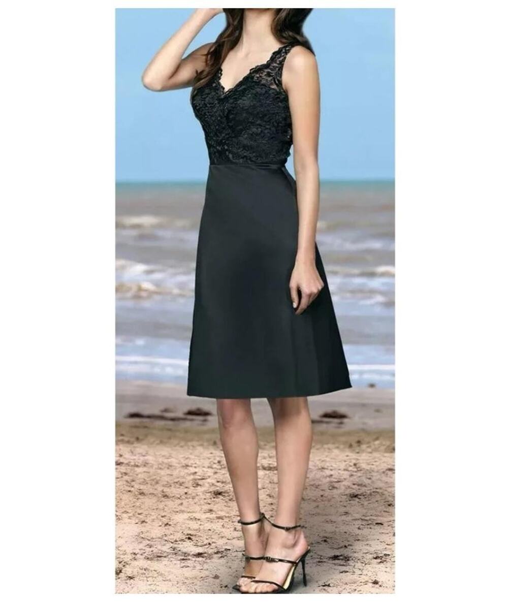 Da Vinci Dress Women's SZ 10 Lace Satin Formal Cocktail Party Elegant Sleeveless